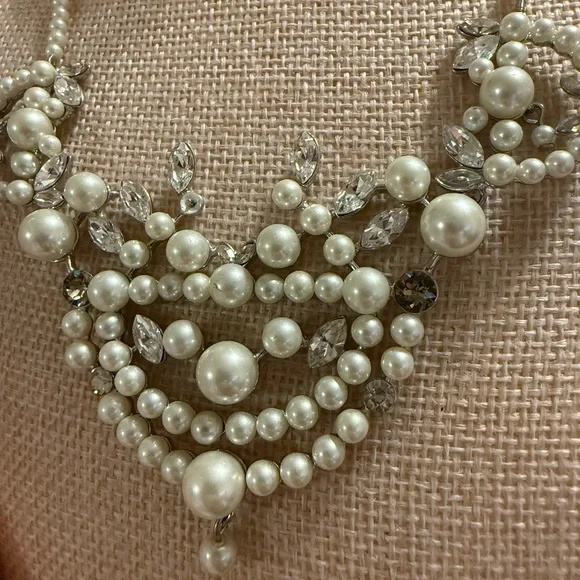 Givenchy Pearl and Crystal Necklace - Picture 2 of 8